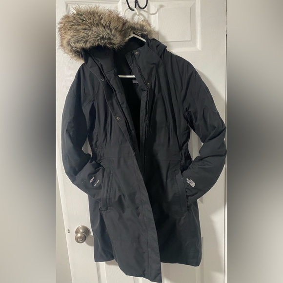 The North Face parka size large Black/dark grey very good condition - Picture 5 of 5
